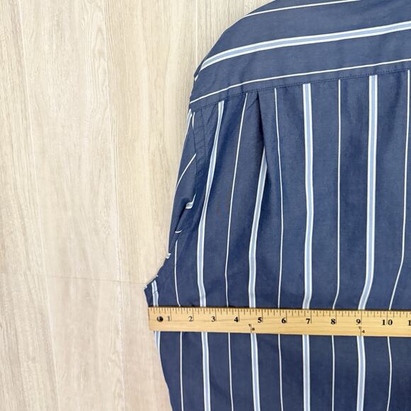 Abercrombie & Fitch Shirt Men XL Muscle Shirt Striped Button Down Long Sleeve - Picture 10 of 12